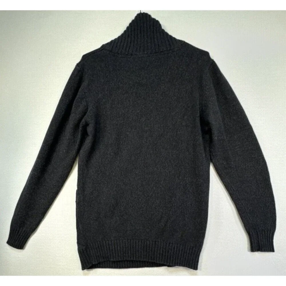 Method Mens Preppy Neck Wrap Pullover Sweater XXL Charcoal Gray - Picture 10 of 13